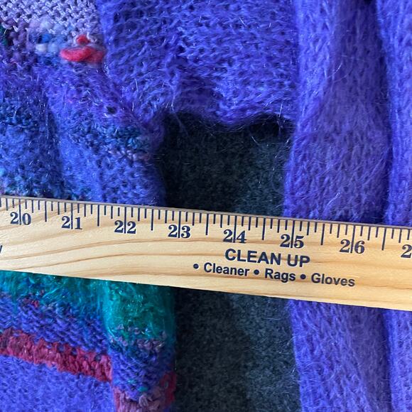 Vintage Rosemarie B Mohair Wool Hand Knit Ireland Sweater L Sheep - Picture 12 of 16